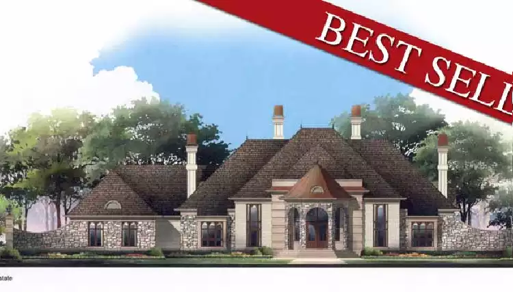image of french country house plan 6009